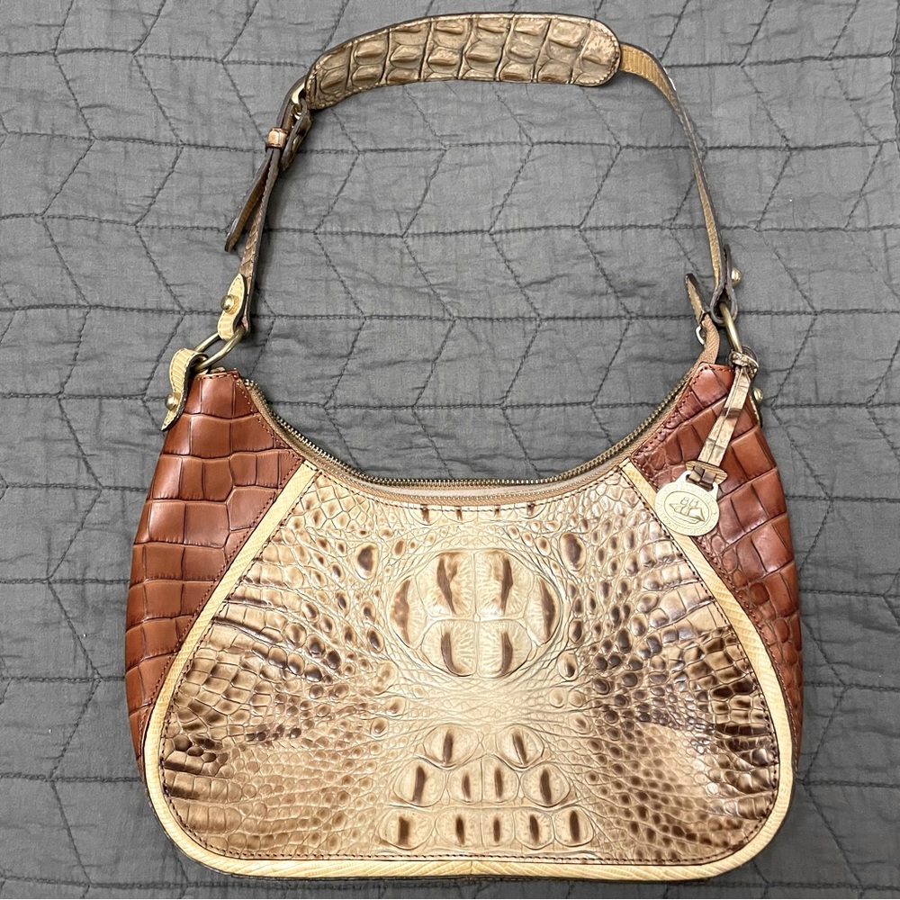 Brahmin tri-color over the shoulder purse